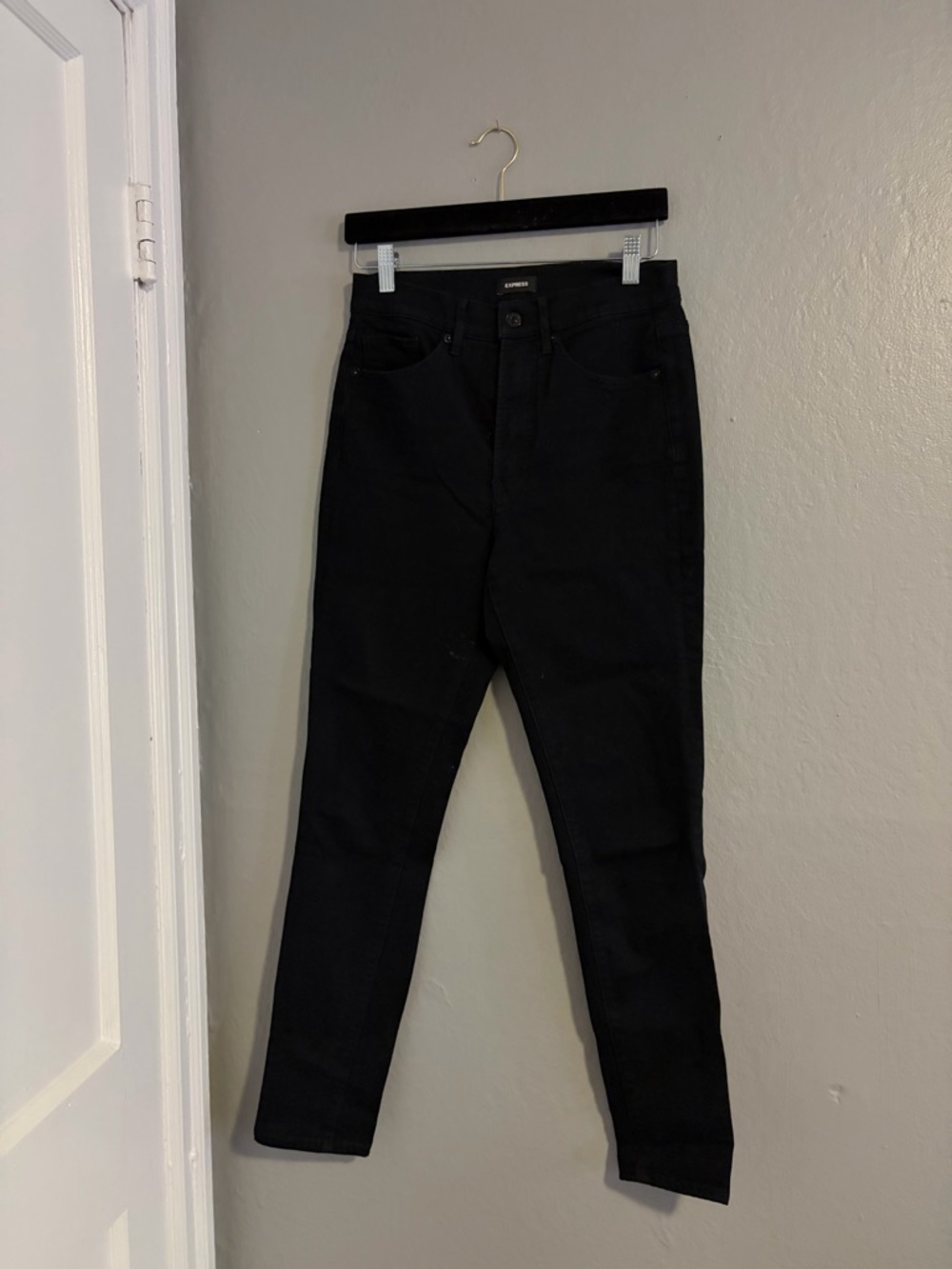 Express Black Skinny Jeans - High Rise Women's Denim